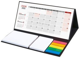 Kalendarz z notesem miesięczny klejony KB064B czarny 2026 WOKÓŁ NAS Wokół Nas