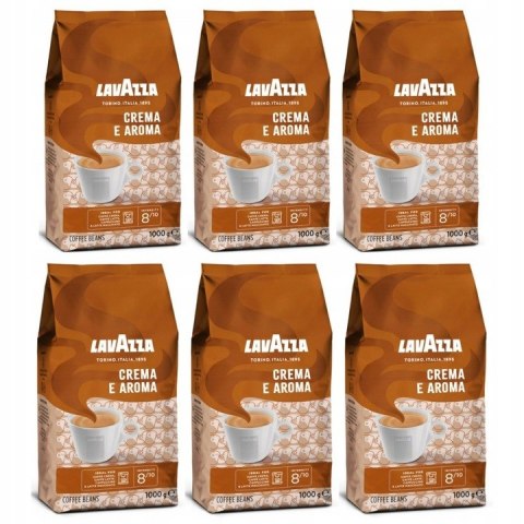 Kawa LAVAZZA CREMA e AROMA 1kg ziarnista (6szt.) Lavazza