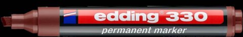 Marker EDDING permanentny ścięta końcówka 1-5mm brązowy 330/007/br ed Edding