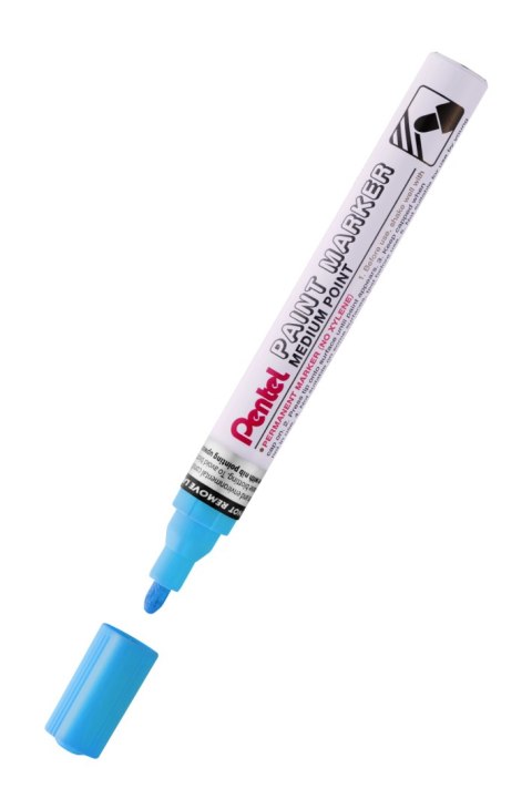 Marker olejowy Pentel średnia okrągła końcówka, MMP10-S błękitny SALE Pentel