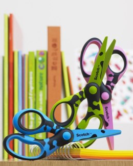 Nożyczki dla dzieci Scotch_ (DECO), 13cm, ergonomiczne, blister, mix kolorów Scotch 3M