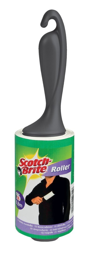 Rolka czyszcząca SCOTCH BRITE_ Silver, 56 listków, czarna Scotch Brite 3M