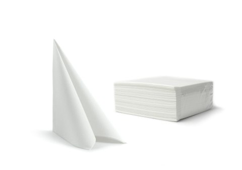 Serwetki 40x40cm fizelina op.50szt białe 6103C Airlaid