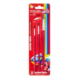Zestaw pędzli 3 sztuki z włosia naturalnego nr: 2,6,12 Sweet Colours 60744 OTOCKI Otocki