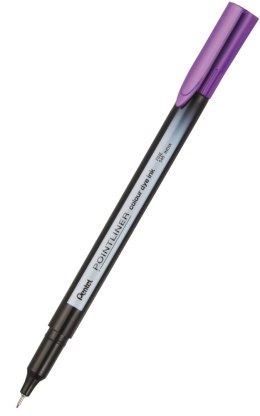Cienkopis pointliner colour, liliowy z tuszem na bazie wody, S40-V3 PENTEL Pentel