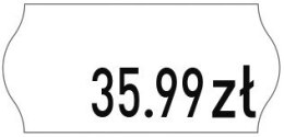 Etykiety cenowe w rolce do metkownicy_ jednorzędowej Meto, 26x12 mm, białe opakowanie 6 rolek M30014339 Meto