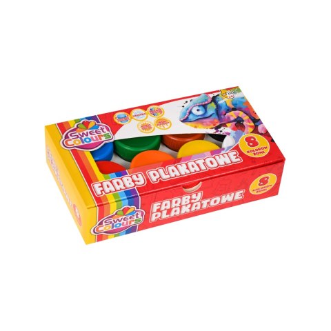 Farby plakatowe 8 kolorów 20ml Sweet Colours 00461 OTOCKI Otocki
