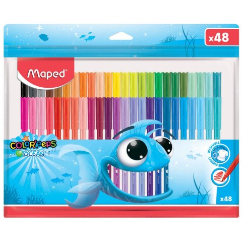 Flamastry Colorpeps Ocean 48 szt zip etui 845726 Maped