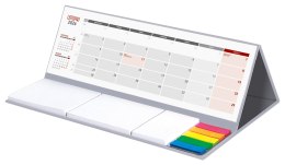 Kalendarz z notesem MAXI miesięczny KB062B szary 2026 WOKÓŁ NAS Wokół Nas