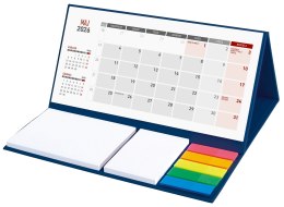 Kalendarz z notesem miesięczny klejony KB064B granat 2026 WOKÓŁ NAS Wokół Nas