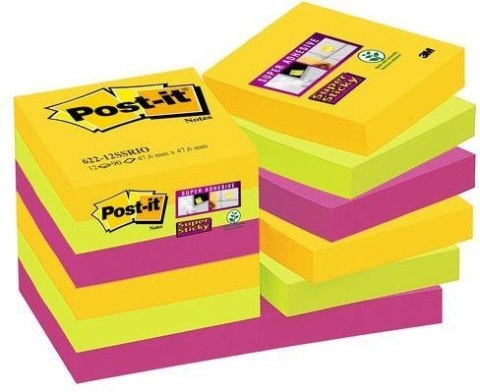 Karteczki samoprzylepne Post-it Super Sticky, blk2761 to samo Post-It 3M