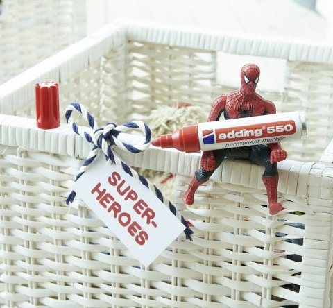 Marker permanentny okrągła końcówka 3-4 mm czarny Edding 550/001/C Edding