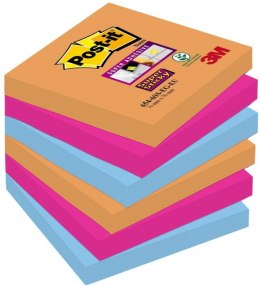 Nowy indeks blk2680 Bloczek samoprzylepny POST-IT_ Super Sticky (654-6SS-EG), 76x76mm, 6x90 kart., bangkok, 3M-70007011870 Post-It 3M