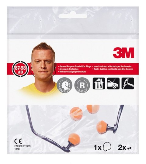 Opaska z zatyczkami do uszu 3M E-A-R_ (1310) 3M