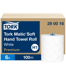 Ręcznik w rol H1 biały 100m 2w TORK (6) 290016 Matic System Tork