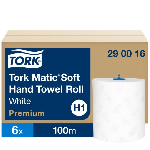 Ręcznik w rol H1 biały 100m 2w TORK (6) 290016 Matic System Tork