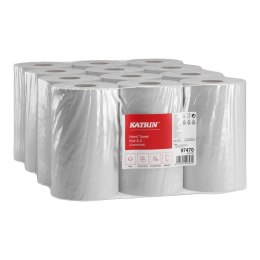 Ręczniki w roli KATRIN S2 75m, 97470, 2W, białe, mini, opakowanie: 12 rolek Katrin