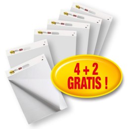 Samoprzylepne Arkusze Konferencyjne POST-IT_ Super Sticky, na flipchart, 63,5x77,5cm, 4x30 kart.. 2 bloki GRATIS Post-It 3M