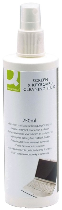Spray do czyszczenia ekranów TFT/LCD/LED i klawiatur , 250ml, typu Q-CONNECT KF04502A Q-Connect
