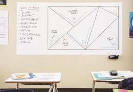 Suchościeralna folia w rolce POST-IT_ Dry Erase (DEF6X4-EU), 122x183cm, biała Post-It 3M