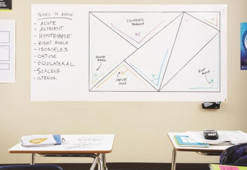 Suchościeralna folia w rolce POST-IT_ Dry Erase (DEF6X4-EU), 122x183cm, biała Post-It 3M