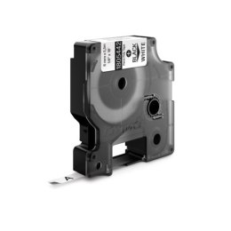 Taśma poliestrowa RHINO trwała 6mm czarna na białym 1805442 DYMO Rhino