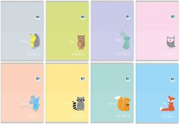 Zeszyt A5 16 3-lin.kolor B&B 90g INTERDRUK Interdruk