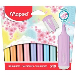 Zakreślacz Classic New Pastel 10 sztuk kartonowe etui 740903 Maped Maped
