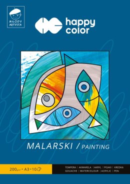 Blok malarski Młody Artysta, A3, 10 ark, 200g, Happy Color HA 3720 3040-M10 Happy Color