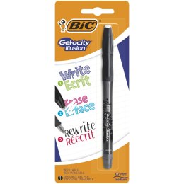 Długopis wymazywalny BIC Gel-ocity Illusion czarny Blister 1szt, 943453 Bic