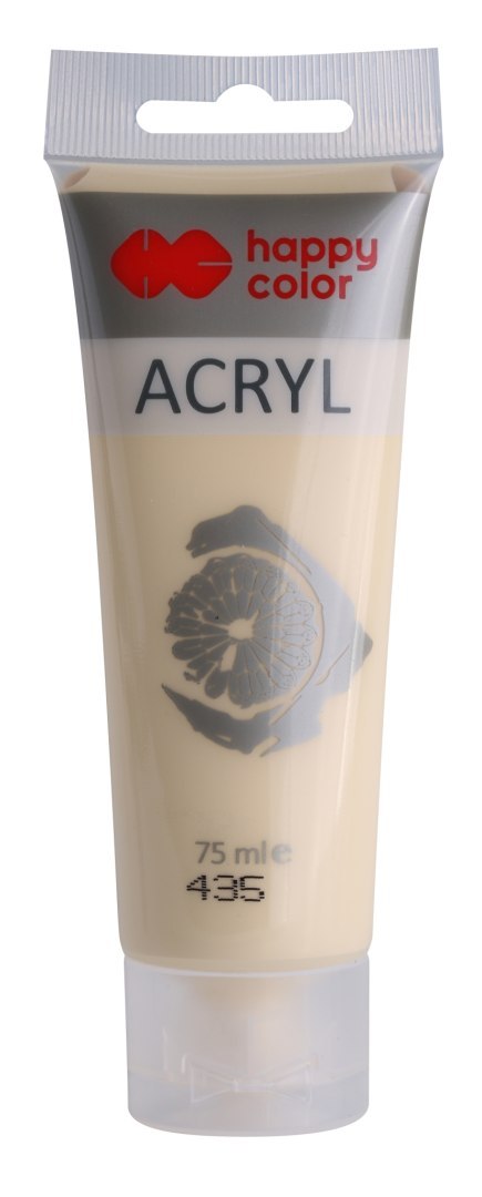 Farba akrylowa 75ml, kość słoniowa, Happy Color HA 7370 0075-435 Happy Color Farba akrylowa 75ml, kość słoniowa, Happy Color HA 7370 0075-435 Happy Color