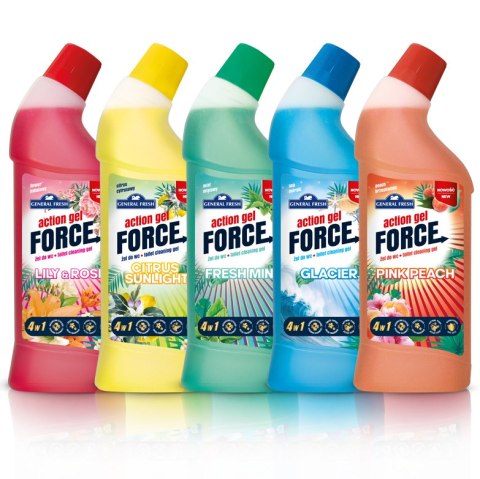 General Fresh Żel do WC ACTION FORCE Brzoskwiniowy1000 ml General Fresh