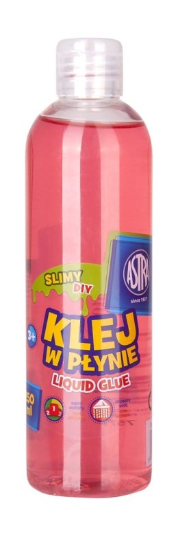 Klej w płynie transparentny różowy 250 ml ASTRA, 401119008 Astra