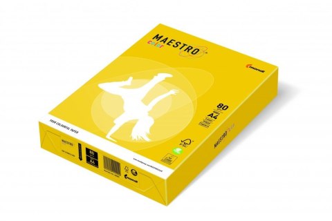 Papier xero MAESTRO COLOR A4 80g IG50 żółć siarkowa Maestro Papier xero MAESTRO COLOR A4 80g IG50 żółć siarkowa Maestro