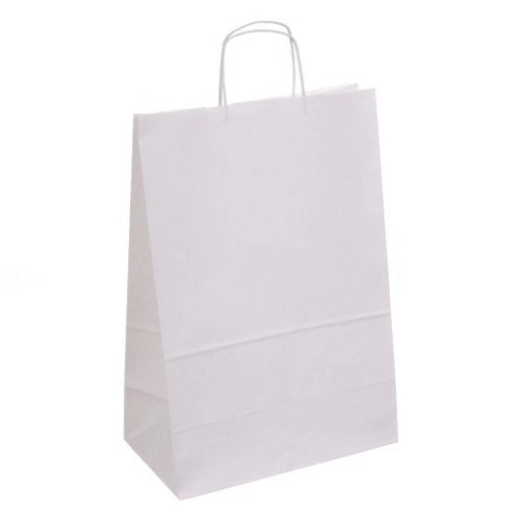 Torba papierowa ECOBAG 305x170x425mm biała 100g ekologiczna Nc koperty