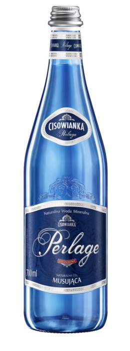 Woda CISOWIANKA 0.7l Perlage gazowana szkło karton 12 szt Cisowianka