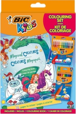 Zestaw z kolorowanką BIC Kids Igloo Colouring Set CFP+CP 511041 Bic