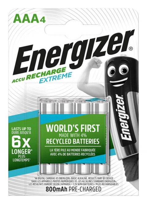 Bateria akumulatorek ENERGIZER HR3 AAA (4szt) 800mAh Energizer