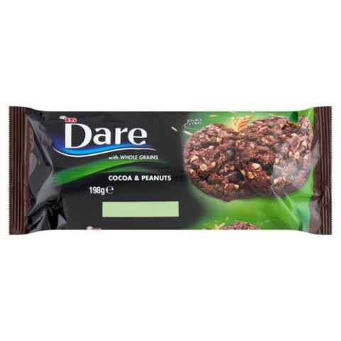 Ciastka pełnoziarniste z kakao i orzeszkami Dare 198 g Noname Ciastka pełnoziarniste z kakao i orzeszkami Dare 198 g Noname