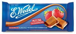 Czekolada mleczna truskawkowa WEDEL 100g Wedel