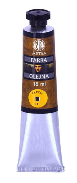 Farba olejna Astra tuba 18ml - kadmium żółty jasny, 83410958 Astra