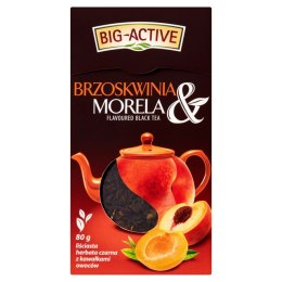 Herbata BIG-ACTIVE brzoskwinia i morela 80g liściasta czarna Big-Active