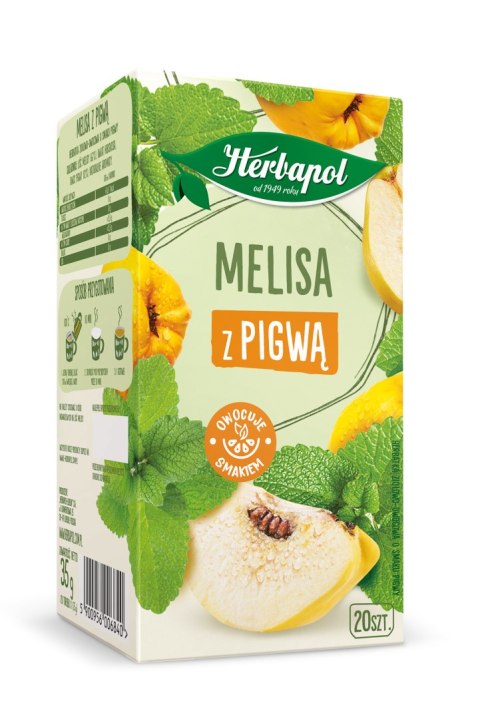 Herbata HERBAPOL ZIELNIK POLSKI Melisa z Pigwą (20 torebek) Herbapol