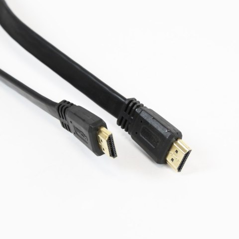 Kabel HDMI OMEGA 3m v.1.4 FLAT 4K RESOLUTION SUPPORTED czarny OCHF34 Omega