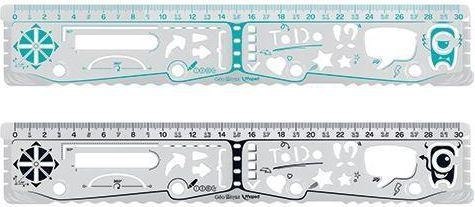 Linijka wielofunkcyjna GEONotes 30cm MAPED 250x10 Maped Linijka wielofunkcyjna GEONotes 30cm MAPED 250x10 Maped