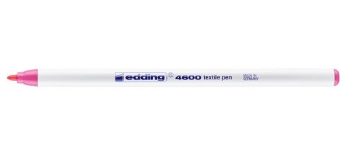 Marker do tkanin okrągła końcówka 1 mm różowy Edding 4600/009/R Edding Marker do tkanin okrągła końcówka 1 mm różowy Edding 4600/009/R Edding