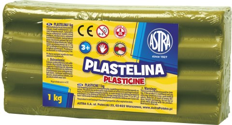 Plastelina Astra 1 kg oliwkowa, 303111018 Astra