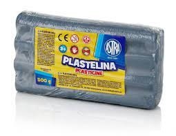 Plastelina metaliczna Astra 500g srebrna, 303117015 Astra