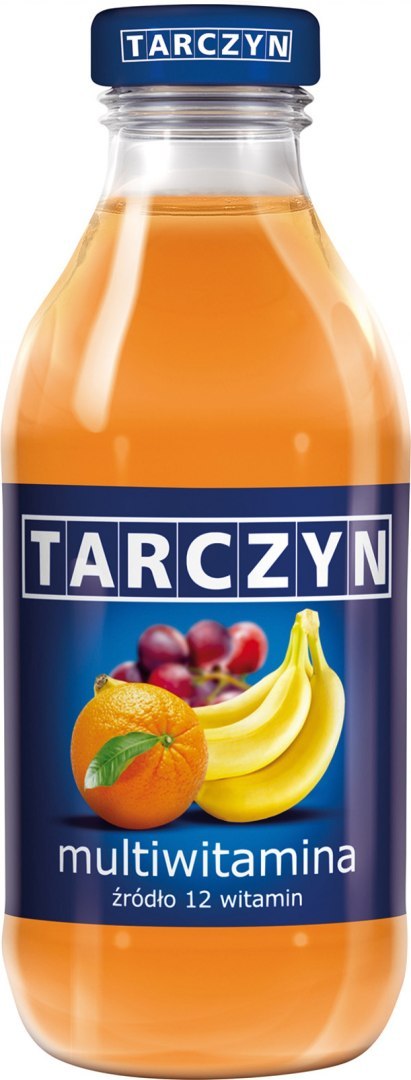 TARCZYN MULTIWITAMINA owoce pomarańczowe 300ml butelka szkło Tarczyn