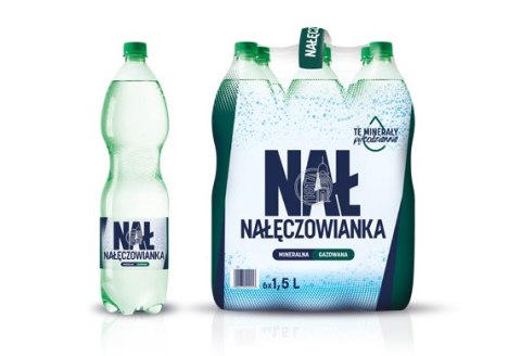 Woda NAŁĘCZOWIANKA gazowana 1.5L butelka PET zgrzewka 6 szt. Nałęczowianka Woda NAŁĘCZOWIANKA gazowana 1.5L butelka PET zgrzewka 6 szt. Nałęczowianka